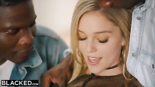 Kali Rose gets fucked by six black cocks in a gangbang