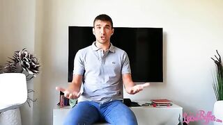 The guy licks pussy of HR manager in the office to get a job