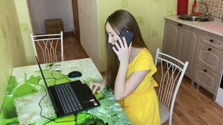 The computer broke down, so I called a friend to fix it and have sex