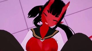 The succubus comes to the hero in a dream and fucks him