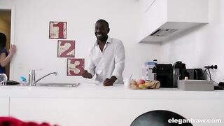 Valentina Ricci cheats on her BF with a big black cock