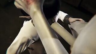 SCP-096 breach containment to fuck busty girl in 3D
