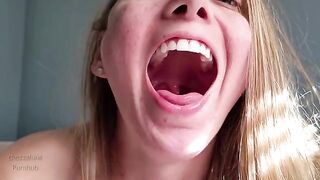 I bring you on a tour of my mouth, where you can see my uvula and more