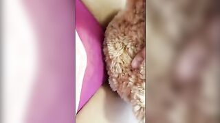 Girl gets slutty, starts humping her teddy bear