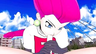 Jessie from Team Rocket wants to fuck your Pokémon in POV