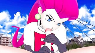 Jessie from Team Rocket wants to fuck your Pokémon in POV