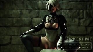 Best Nier Automata 2B sex scenes with sound - 2021