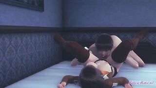 Mikasa gets her cunt eaten and then gets fucked in this Attack on Titan hentai