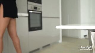 Step mom caught step son jerking off and helps him finish