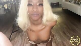 Petite hottie Mini Stallion gets her pussy railed