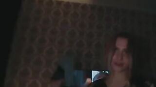 The stepmom is sucking her son's cock after the party