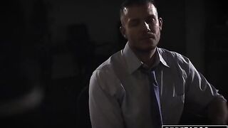 Shady reporter fucked Evelyn Claire in the office for his needs