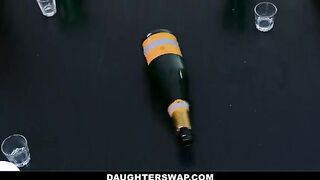 Spin the bottle game turns into a steamy affair for these two sluts