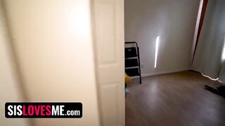 A cute girl is doing a naughty show for her followers on the internet