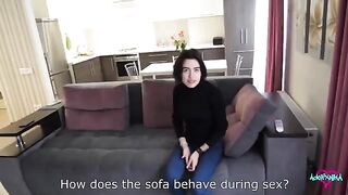 A hot girl realtor cheats on her husband with a client in stunning 4K