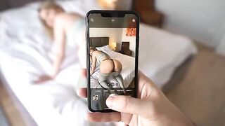 A stepsister distracted me from work and I finished in her pussy