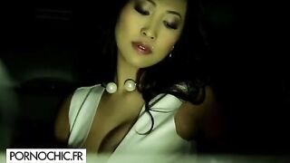 Gorgeous Sharon Lee gets her asshole gapped by a huge cock in intense sodomy