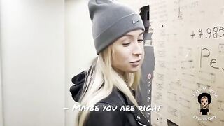 A sexy blonde gets her husband to watch her getting fucked