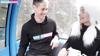 Beautiful blondie Christy White fucked outdoors in public place