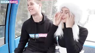 Beautiful blondie Christy White fucked outdoors in public place