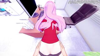 Hentai with the cutie Shikimori Micchon who gets fucked from behind