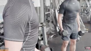 A girl was doing exercises at home and accidentally got intimate with her personal trainer