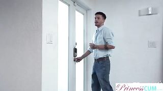 A stepsister has a playful request for her bro to help her out with some personal attention