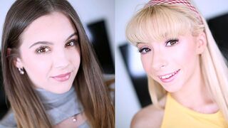 The cute girl Kenzie Reeves is auditioning with a hung stud