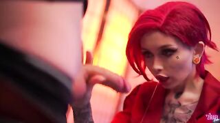 The hottest cosplay girl Vi from Arcane gets fucked hard