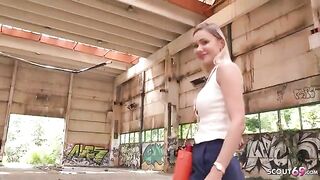 Busty brunette Verena Maxima gets fucked on the street
