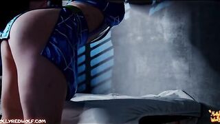 Jolyne Cujoh gets caught masturbating, leading to a thorough body search in a taboo scenario