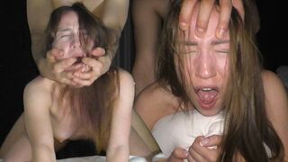 Petite teen gets fucked hard by a big cock in college