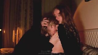 A man made creampie in the pussy of his girlfriend, it was amazing