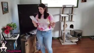 Paige Steele proves her blowjob skills after being called out