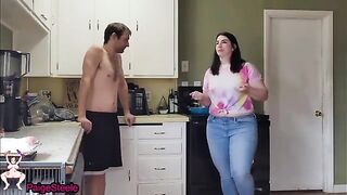 Paige Steele proves her blowjob skills after being called out