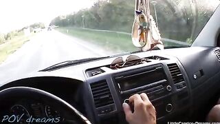 Little Caprice paid for the ride with her sweet pussy on Streetfuck COM