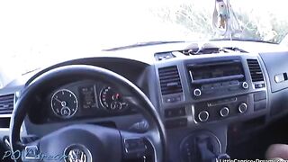 Little Caprice paid for the ride with her sweet pussy on Streetfuck COM