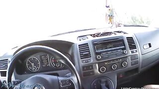 Little Caprice paid for the ride with her sweet pussy on Streetfuck COM