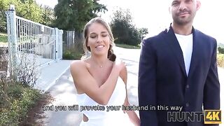 The husband cums watching his wife getting fucked by a stranger for money