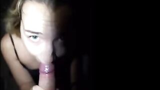 The girl was almost caught during a risky public encounter
