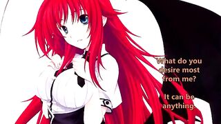 Rias Gremory welcomes her new servant in a steamy JOI scene