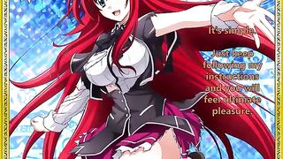 Rias Gremory welcomes her new servant in a steamy JOI scene