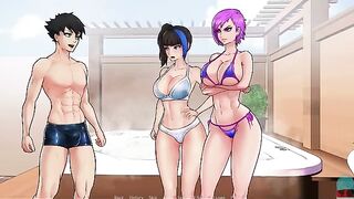 You are trapped with three goddesses and you must use your wits to escape