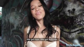 Natural beauty Asia Vargas fucked outdoors for cash