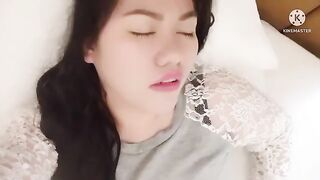 Andrea tried to withstand but couldn't hold back after intense pussy licking