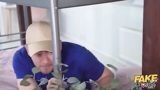 The guy caught his cheating GF in a steamy act