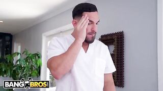 Busty blonde Blake Blossom gets oiled up and fucked hard by Peter Green