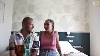 Couple OwiaKS meet at hotel for their first fun