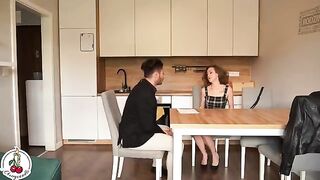 A beautiful girl has sex with a real estate agent for a discount