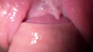 Pervert guy fucked his stepsister with a creamy pussy